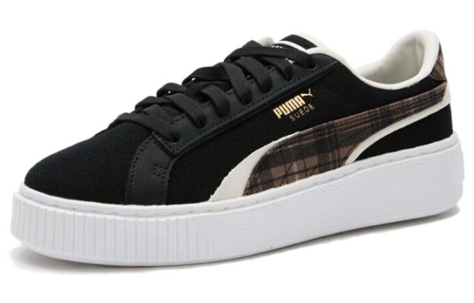 (WMNS) Semsket skinn plate &laquo;Svart&raquo;