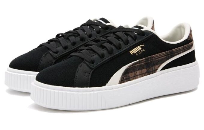 (WMNS) Semsket skinn plate &laquo;Svart&raquo;