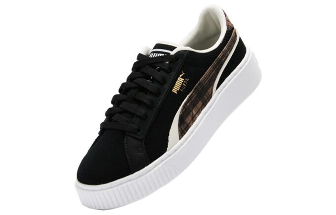 (WMNS) Semsket skinn plate &laquo;Svart&raquo;