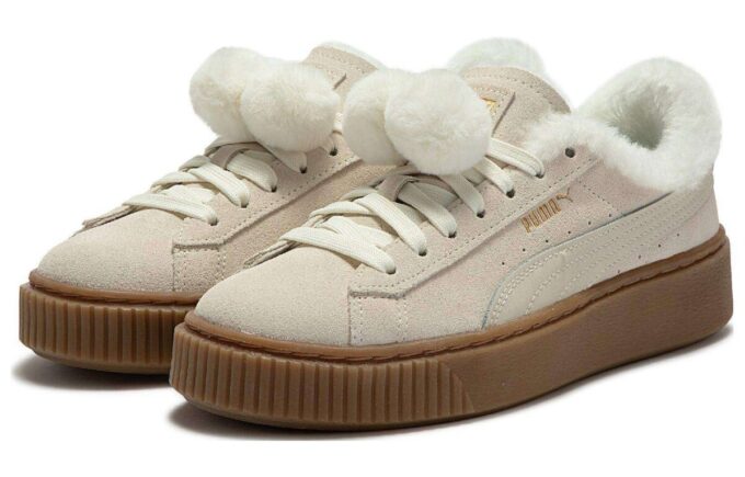 (WMNS) Semsket skinn plattform