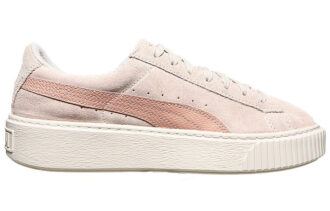(WMNS) Semsket skinn plattform slange Rihanna for rosa