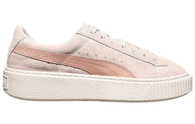 (WMNS) Semsket skinn plattform slange Rihanna for rosa