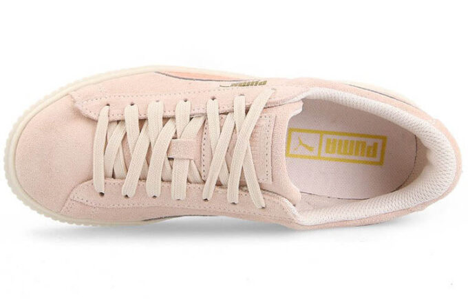 (WMNS) Semsket skinn plattform slange Rihanna for rosa