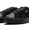 (WMNS) Semsket skinnplate &laquo;Crushed Gem – Svart&raquo;