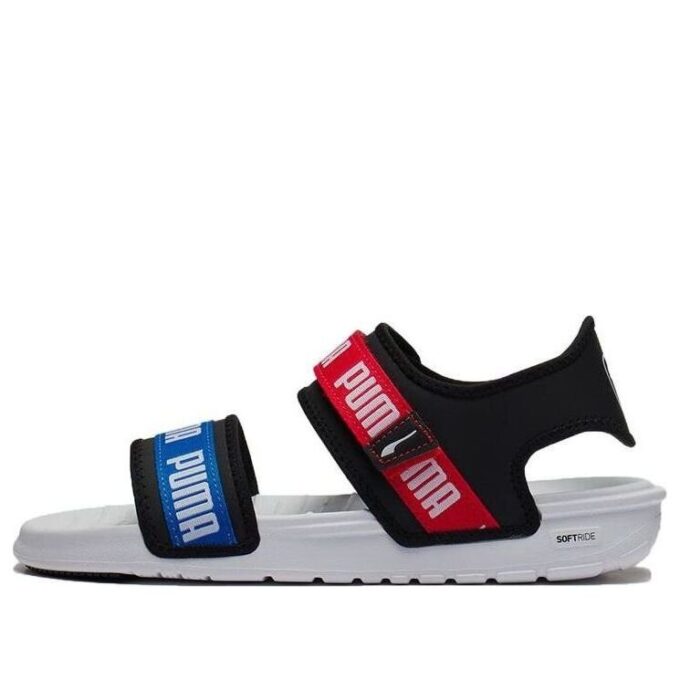 (WMNS) Signature Softride Casual Sandaler Svart Rød Blå
