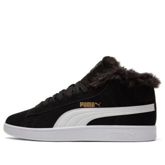 (WMNS) Smash V2 Plus Fleece Mid-Top Sneakers Svart