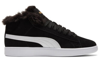 (WMNS) Smash V2 Plus Fleece Mid-Top Sneakers Svart
