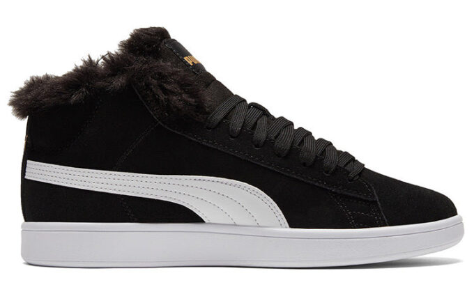 (WMNS) Smash V2 Plus Fleece Mid-Top Sneakers Svart