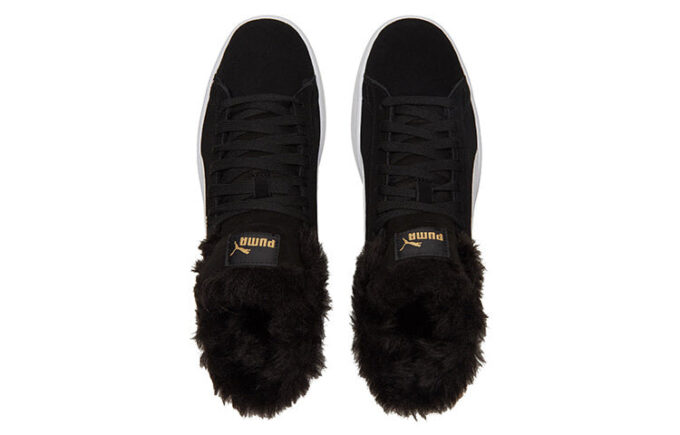 (WMNS) Smash V2 Plus Fleece Mid-Top Sneakers Svart