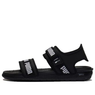 (WMNS) Softride Slide «Wordmark – Svart Hvit»