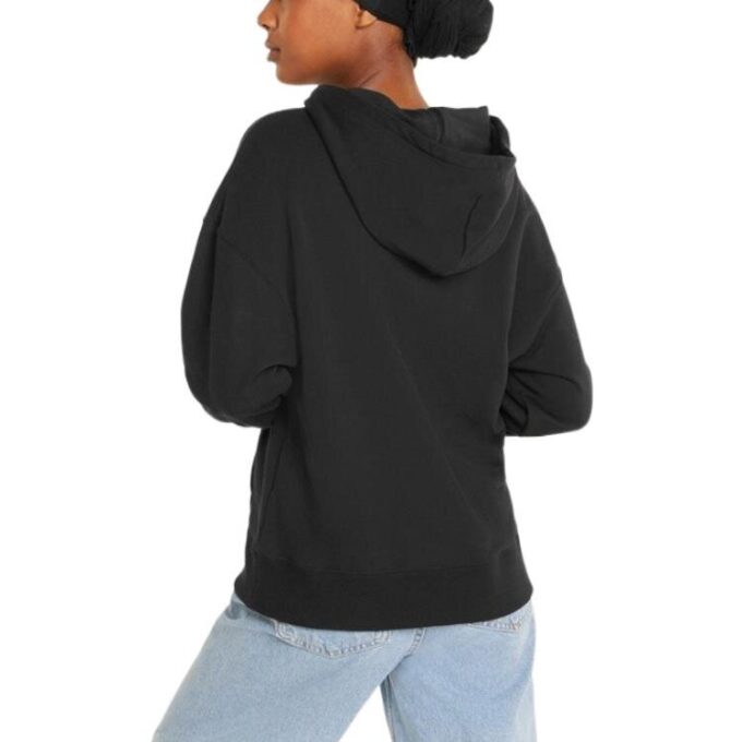 (WMNS) Stor Logo Athleisure Casual Sports Hettegenser Svart Rosa