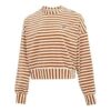 (WMNS) Stripete Strikkegenser «Beige»
