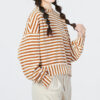 (WMNS) Stripete Strikkegenser «Beige»