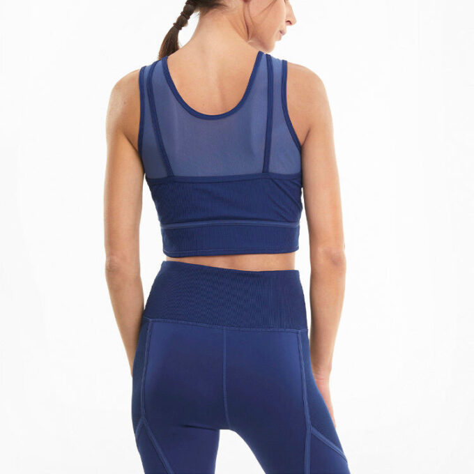 (WMNS) STUDIO Lagdelt Crop Top «Blå»