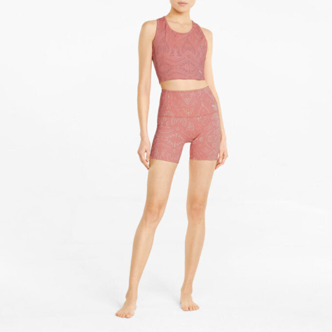 (WMNS) Studio Printed Cropped Training «Rosette»