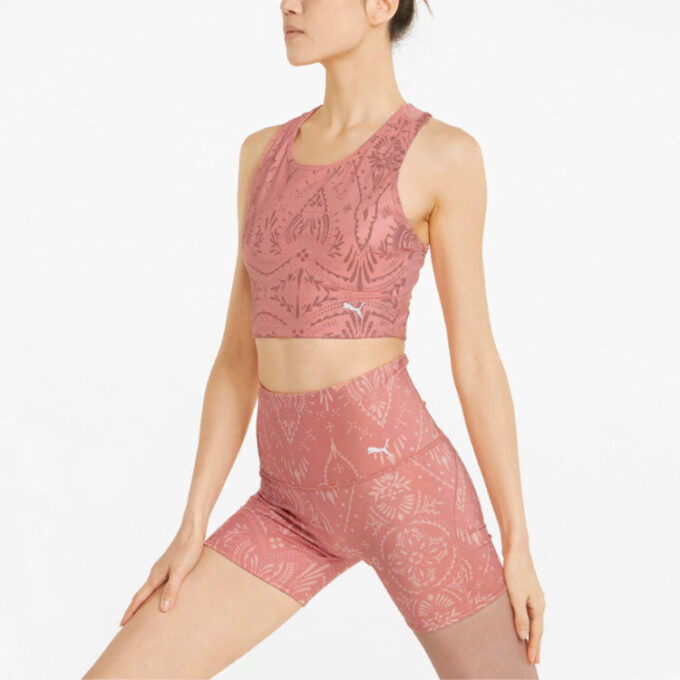 (WMNS) Studio Printed Cropped Training «Rosette»