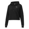 (WMNS) Style Cat Hettegenser med hettegenser Strikket Kort Svart