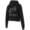 (WMNS) Style Cat Hettegenser med hettegenser Strikket Kort Svart