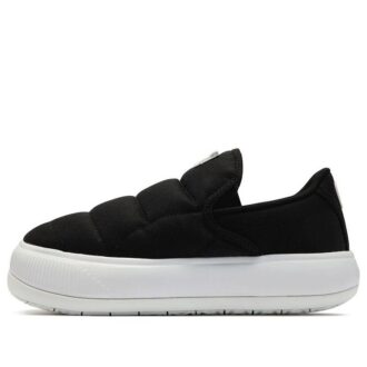 (WMNS) Suede Mayu Slip-On Canvas &laquo;Svart Hvit&raquo;