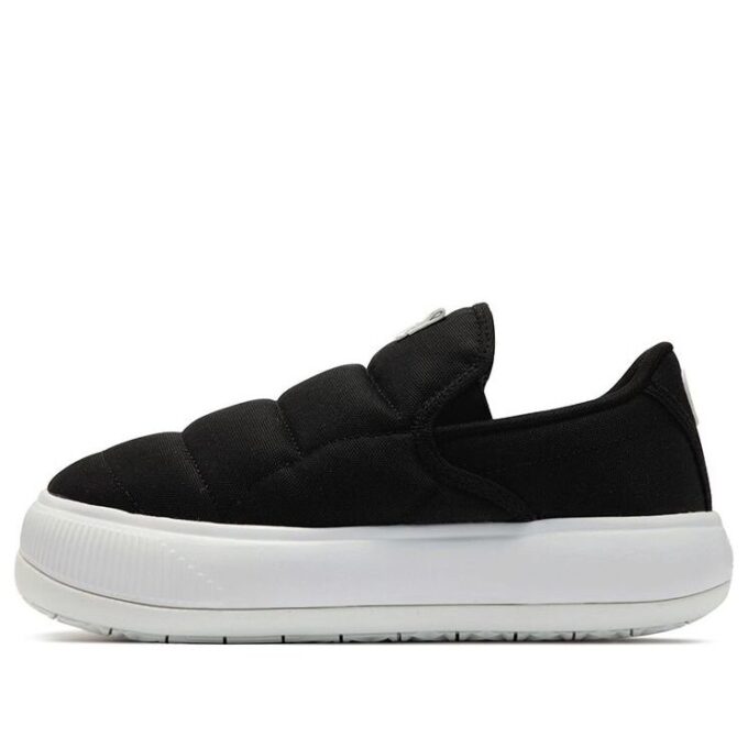 (WMNS) Suede Mayu Slip-On Canvas &laquo;Svart Hvit&raquo;