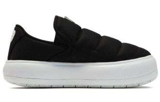 (WMNS) Suede Mayu Slip-On Canvas &laquo;Svart Hvit&raquo;