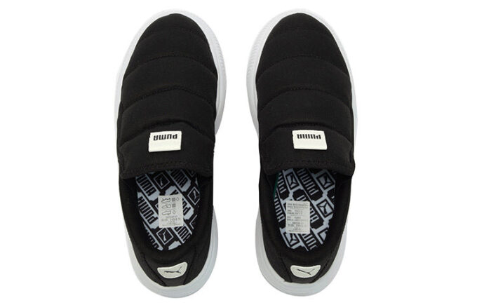 (WMNS) Suede Mayu Slip-On Canvas &laquo;Svart Hvit&raquo;