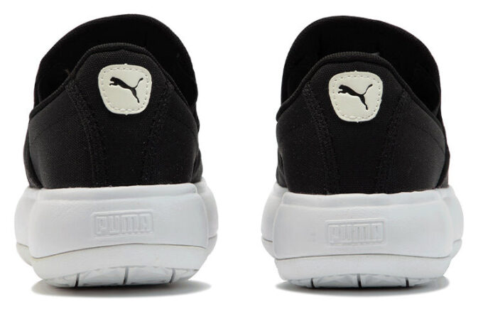 (WMNS) Suede Mayu Slip-On Canvas &laquo;Svart Hvit&raquo;