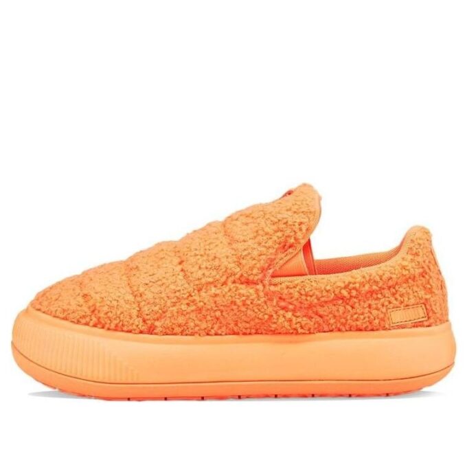 (WMNS) Suede Mayu Slip-On «Teddy – Neon Citrus»