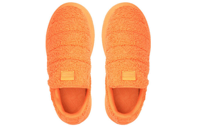 (WMNS) Suede Mayu Slip-On «Teddy – Neon Citrus»