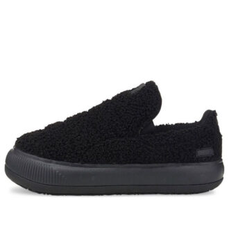 (WMNS) Suede Mayu Slip-On «Teddy – Svart»