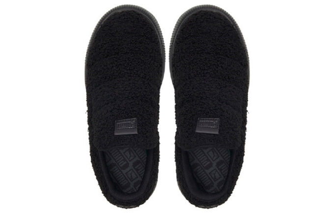 (WMNS) Suede Mayu Slip-On «Teddy – Svart»