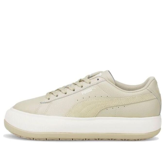 (WMNS) Suede Mayu Tonal Lave Topper Fritidssko for Skateboarding Khaki