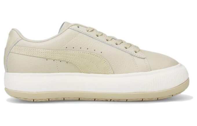 (WMNS) Suede Mayu Tonal Lave Topper Fritidssko for Skateboarding Khaki