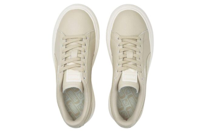 (WMNS) Suede Mayu Tonal Lave Topper Fritidssko for Skateboarding Khaki