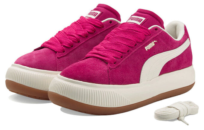 (WMNS) Suede Mayu Up &laquo;Vinrød Kremhvit&raquo;