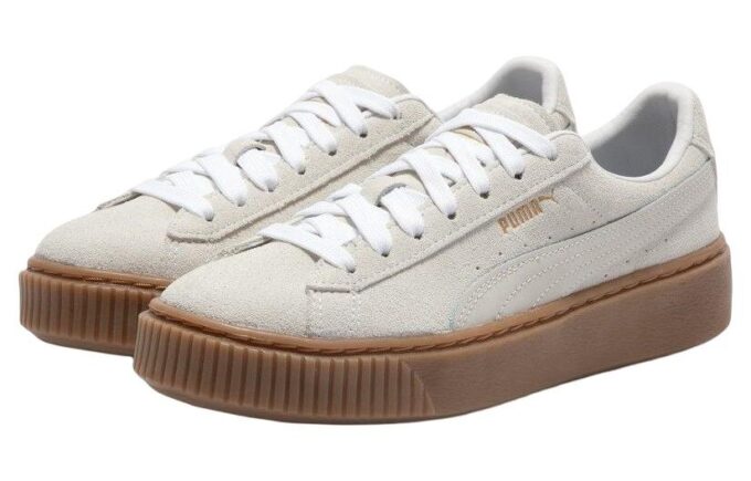 (WMNS) Suede Platform Core L &laquo;Whisper White&raquo;