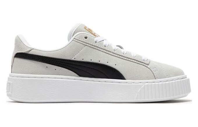 (WMNS) SuedePlatform «Hvit og svart»
