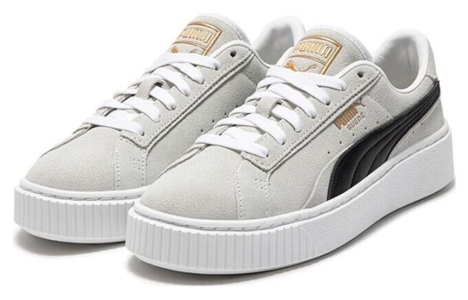 (WMNS) SuedePlatform «Hvit og svart»