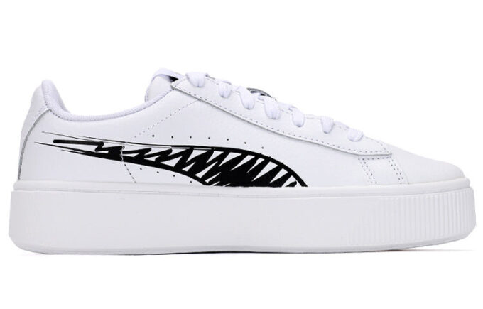 (WMNS) Vikky Stacked L Sketch Sneakers Hvit/Svart