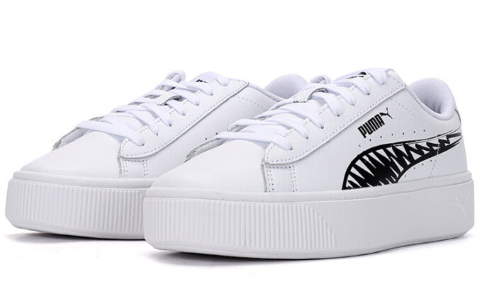 (WMNS) Vikky Stacked L Sketch Sneakers Hvit/Svart