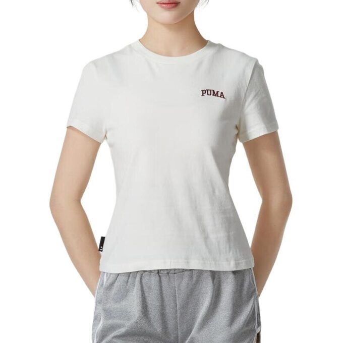 (WMNS) Wordmark-logo-t-skjorte i liten størrelse «Hvit»