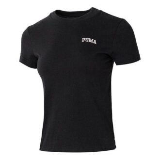 (WMNS) Wordmark-logo-t-skjorte i liten størrelse «Svart»