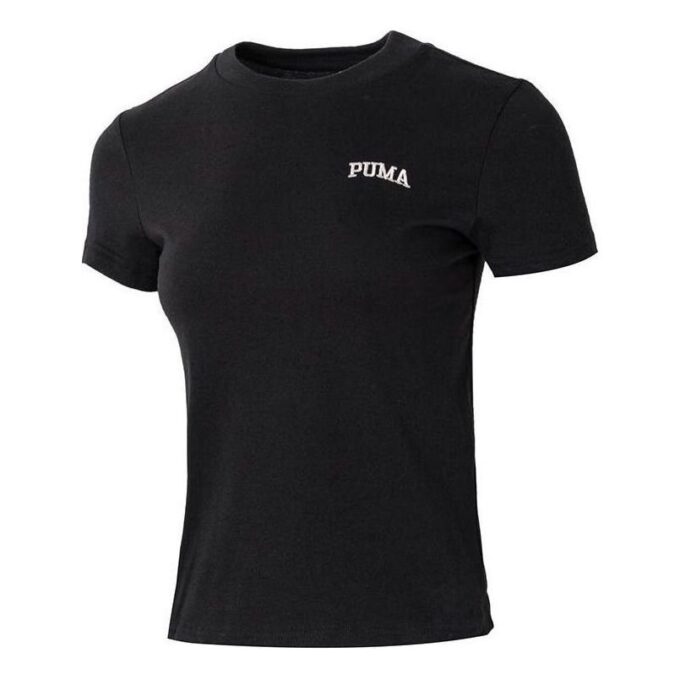 (WMNS) Wordmark-logo-t-skjorte i liten størrelse «Svart»