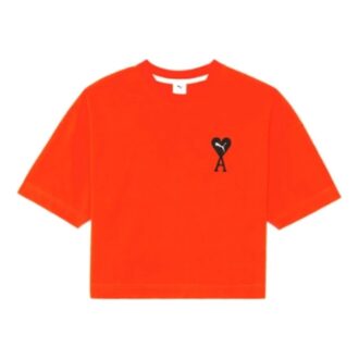(WMNS) x Ami Paris Graphic T-skjorte «Oransje»