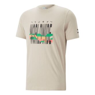 Worldwide Graphic T-skjorte «Beige Black»