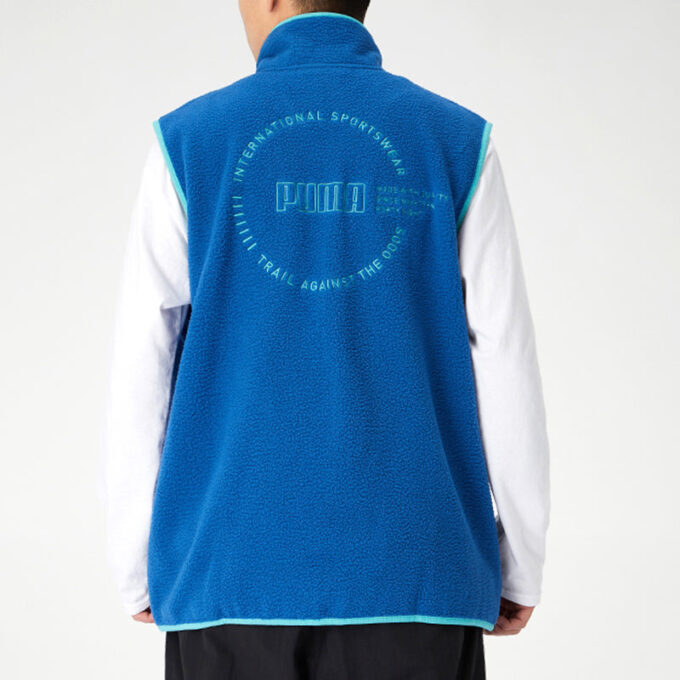 XTG Trail Fleece Vest med full glidelås og lomme &laquo;Blå Oransje&raquo;