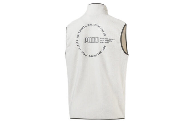 XTG Trail Fleece Vest med full glidelås og lomme &laquo;Hvit svart oransje&raquo;