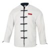 Yott Stand Collar-logojakke med begrenset logo i CNY, hvit