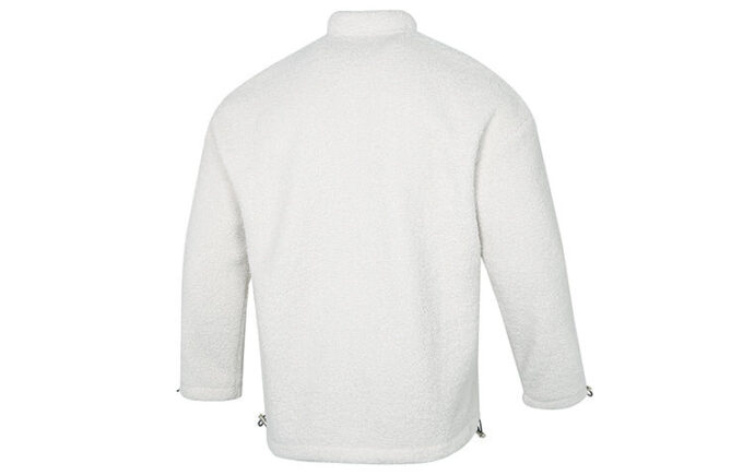 Yott Stand Collar-logojakke med begrenset logo i CNY, hvit