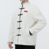 Yott Stand Collar-logojakke med begrenset logo i CNY, hvit
